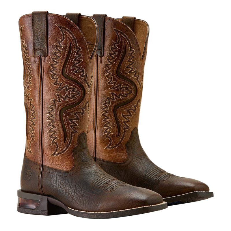 ARIAT Boots Ariat Men's Dark Brown & Peanut Butter Performance Riding Western Boot 10064044