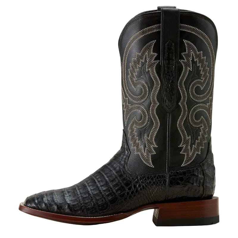 ARIAT Boots Ariat Men's Matte Black Classic Callen Caiman Exotic Western Boot 10063772