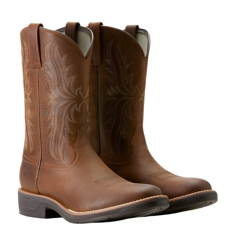 ARIAT Boots Ariat Men's Ridgeback Distressed Tan Round Toe Cowboy Boot 10053576