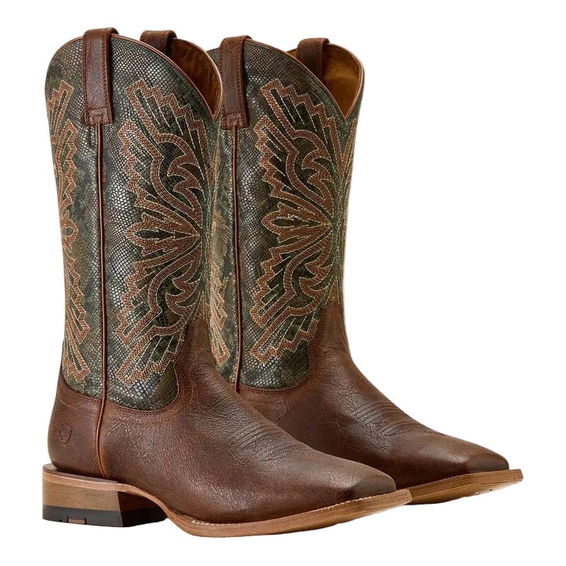 ARIAT Boots Ariat Men's Warm Cognac & Snake Print Sting Cowboy Boots 10063999