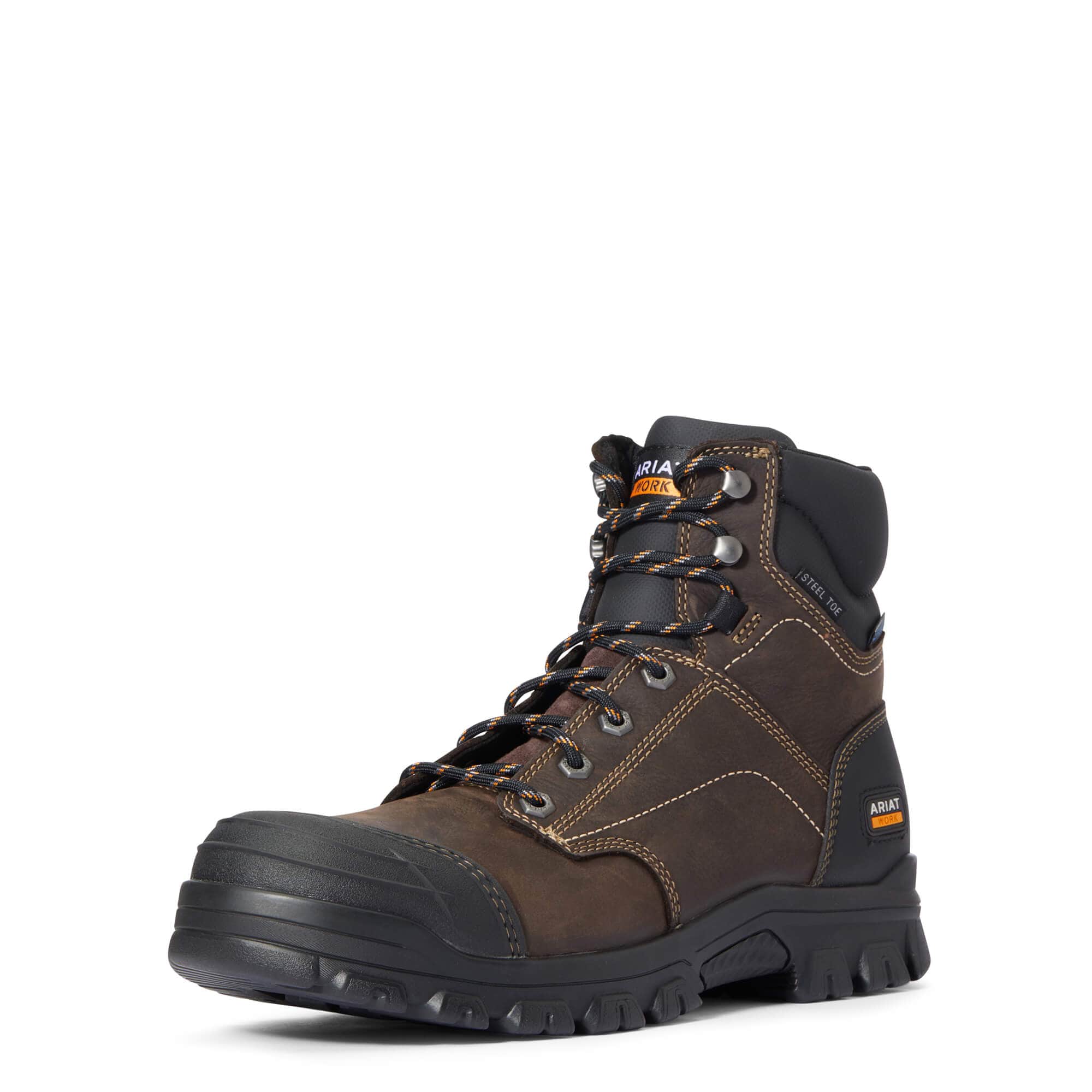 ARIAT INTERNATIONAL, INC. Boots Ariat Men's Treadfast Dark Brown Waterproof Steel Toe Work Boots 10034673