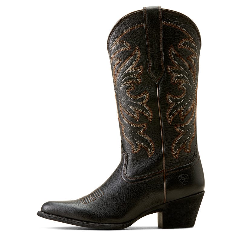 ARIAT INTERNATIONAL, INC. Boots Ariat Women's Heritage Black Deertan Stretchfit J Toe Western Boots 10051050