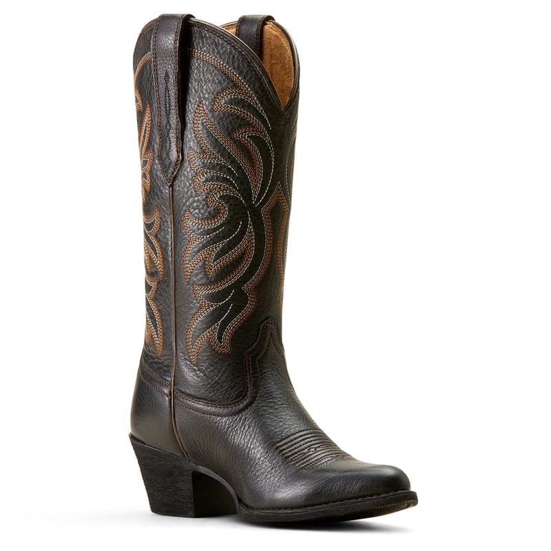 ARIAT INTERNATIONAL, INC. Boots Ariat Women's Heritage Black Deertan Stretchfit J Toe Western Boots 10051050