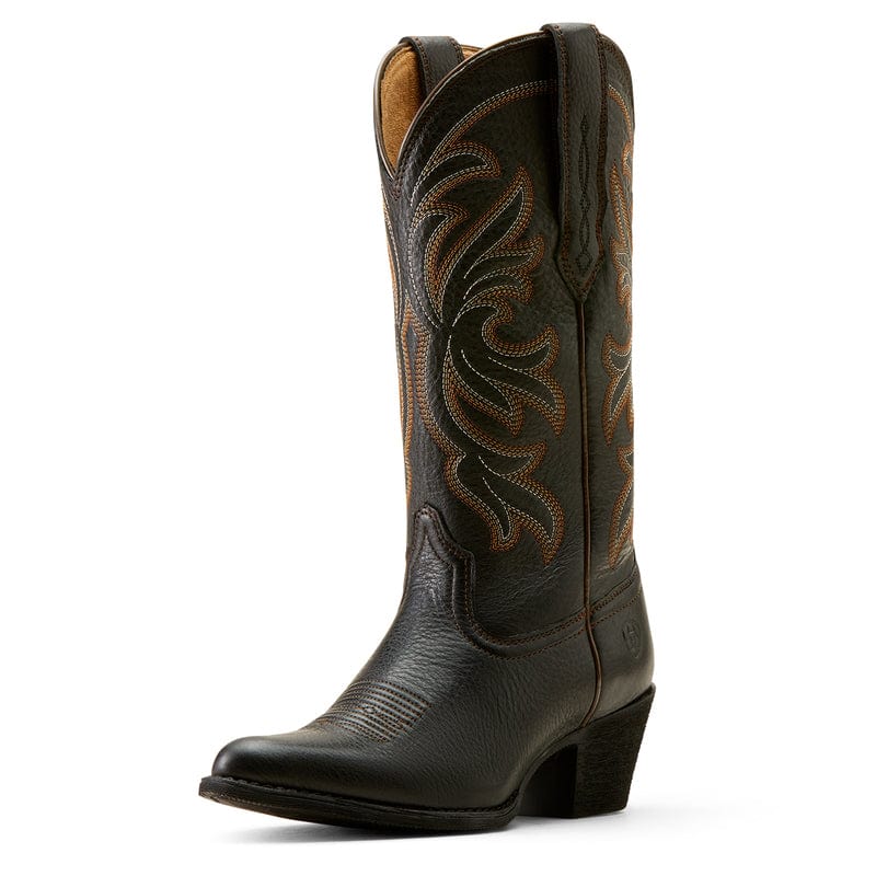 ARIAT INTERNATIONAL, INC. Boots Ariat Women's Heritage Black Deertan Stretchfit J Toe Western Boots 10051050
