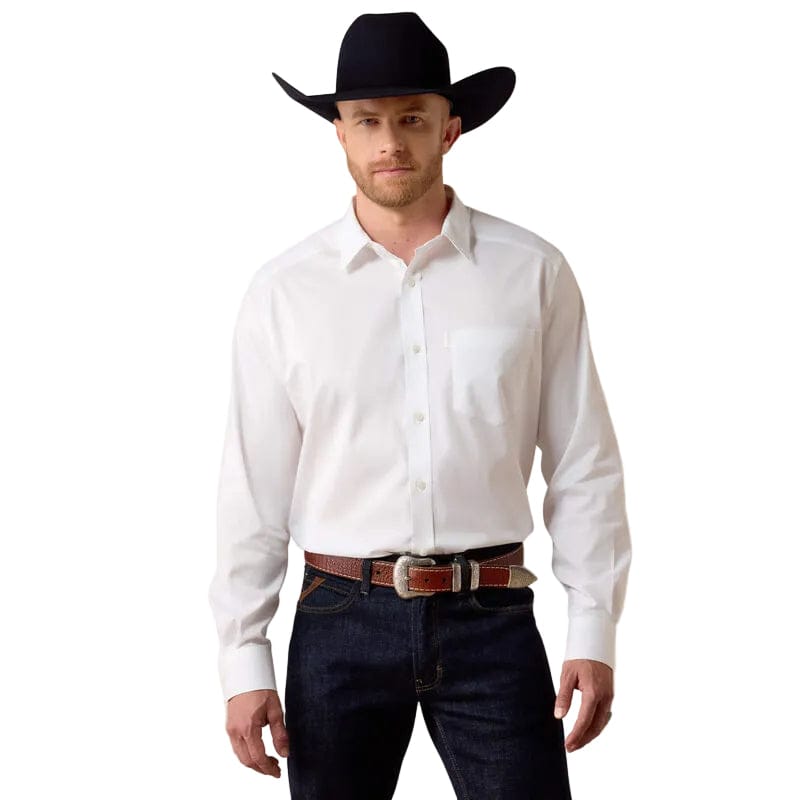 ARIAT Shirts Ariat Men's White Everything Classic Fit Western Shirt 10072739