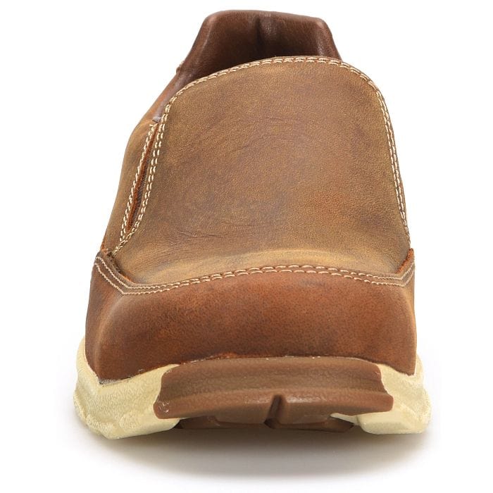 Carolina Shoes Carolina Men's S-117 Brown Slip On Aluminum Toe Shoes CA5572