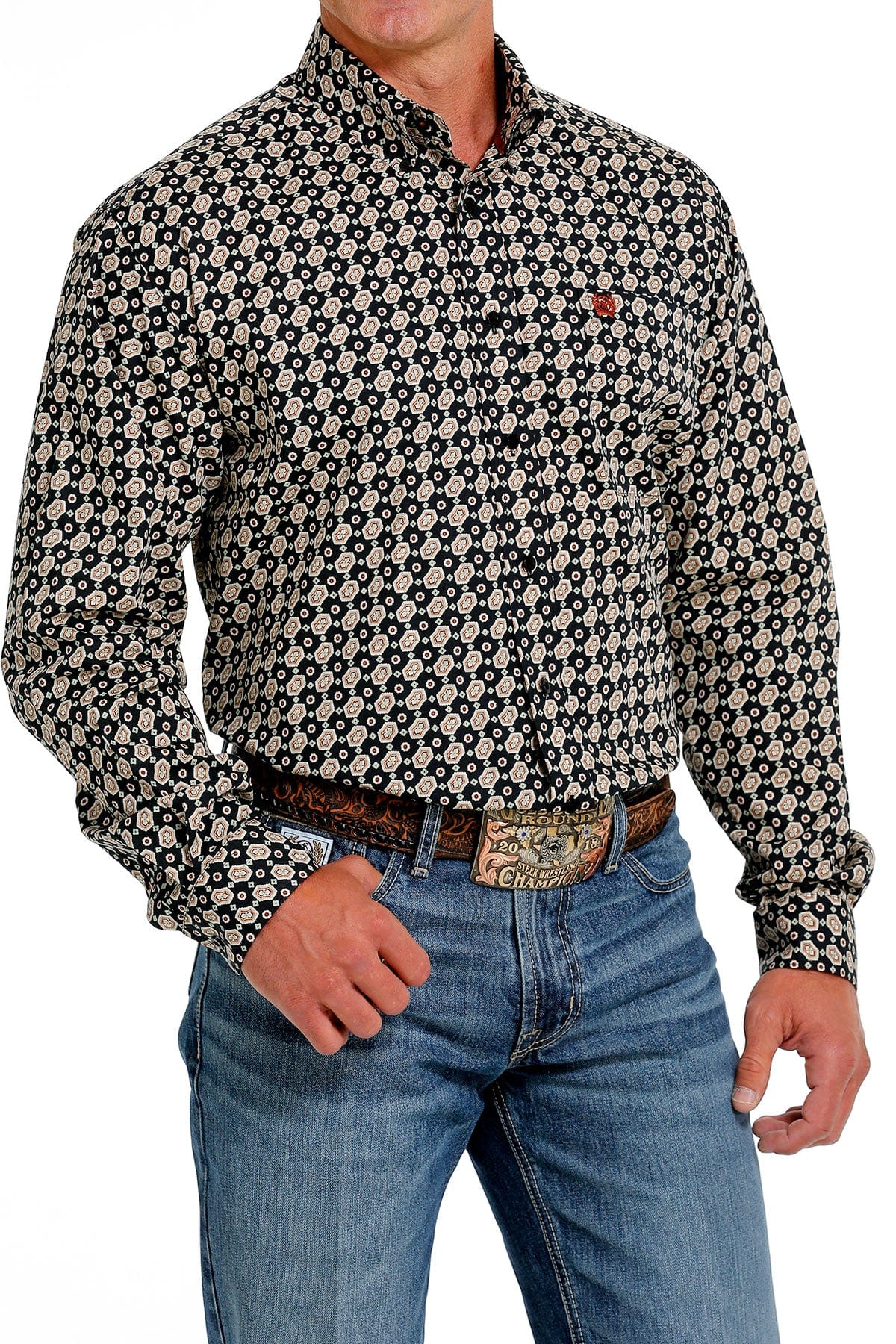 CINCH Mens - Shirt - Woven - Long Sleeve - Button MTW1105613