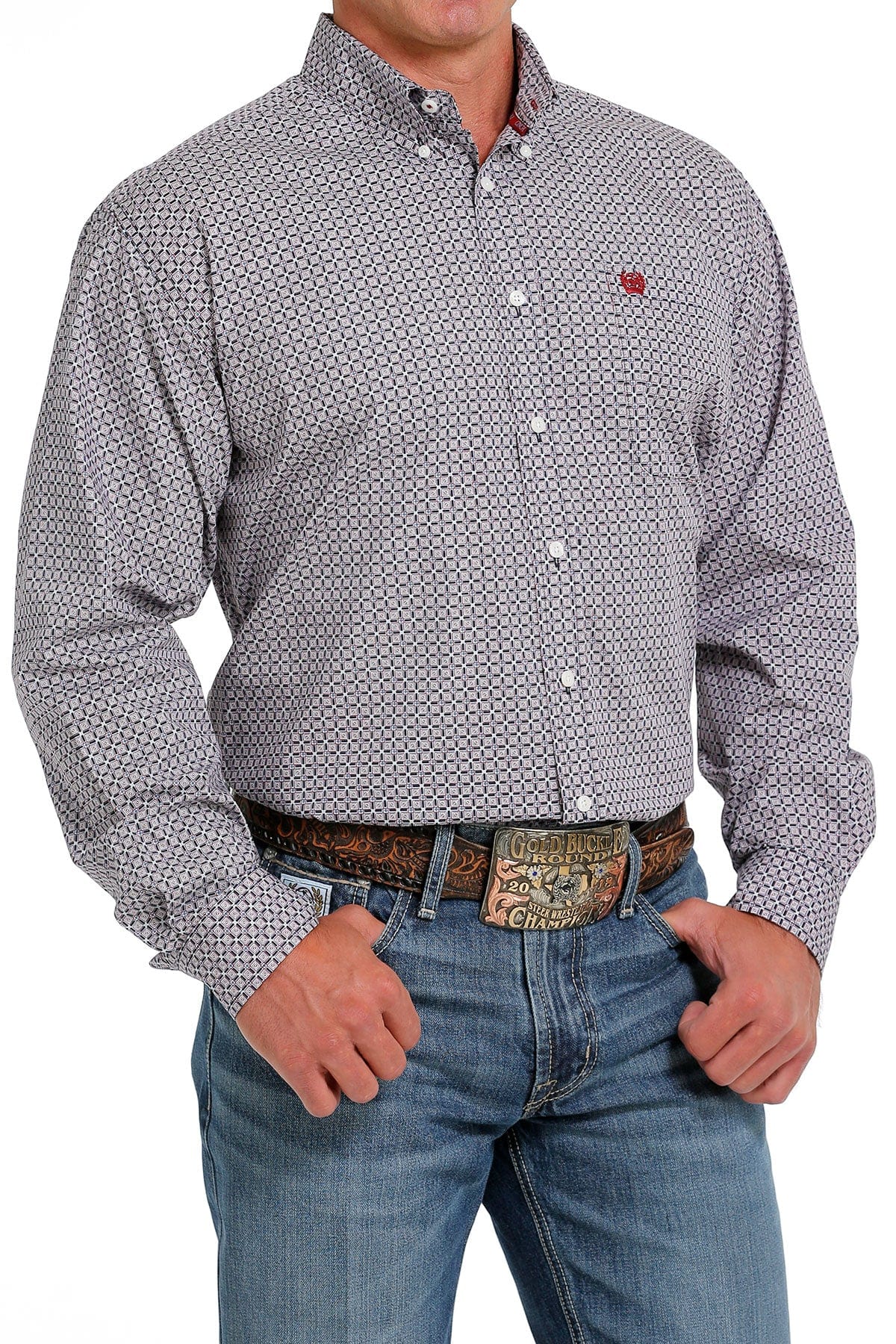 CINCH Mens - Shirt - Woven - Long Sleeve - Button MTW1105619