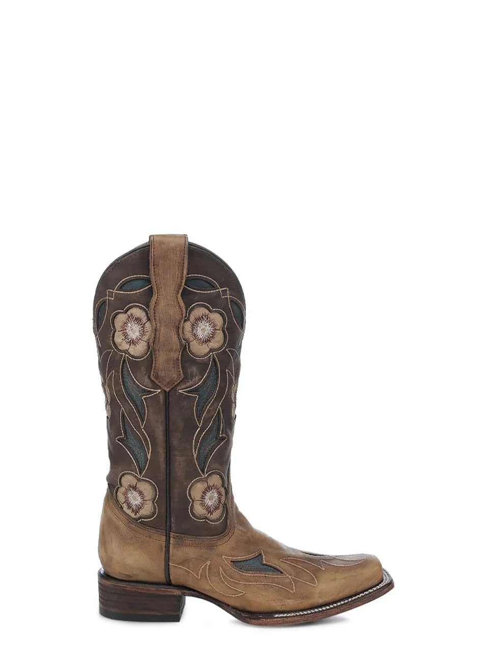 CIRCLE G BOOTS Boots Circle G Women's Floral Sand Embroidery & Inlay Western Boots L6236