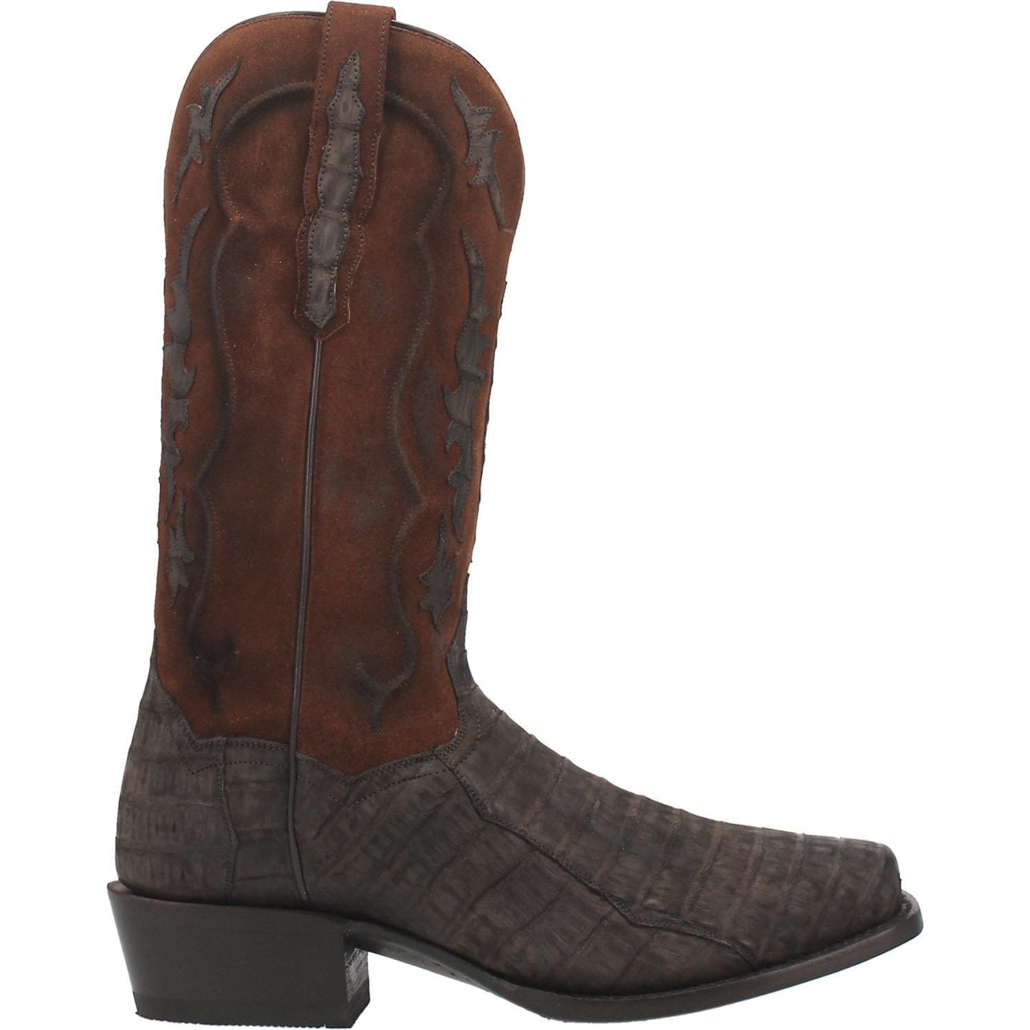 DAN POST Boots Dan Post Men's Stalker Brown Caiman Western Boots DP3089