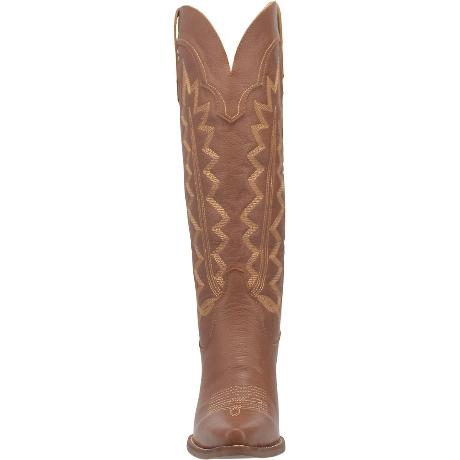DINGO Boots Dingo Women's High Cotton Brown Leather Cowgirl Boots DI 936