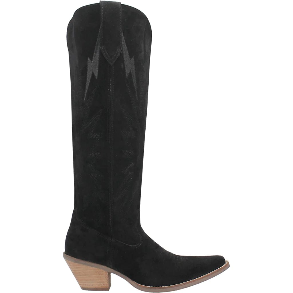 DINGO Boots Dingo Women's Thunder Road Black Leather Boot DI 597