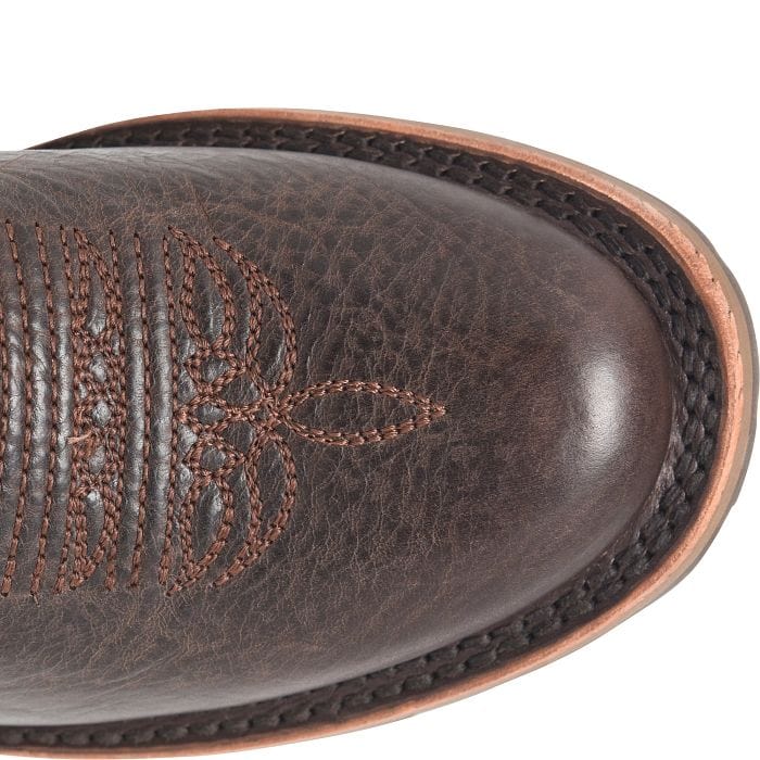 DOUBLE H Boots Double H Men's Beryl Dark Brown Roper Toe Western Boots DH7032