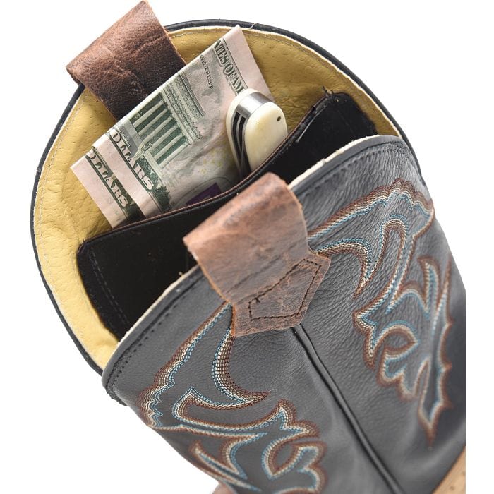 DOUBLE H Boots Double H Men's Grissom Black Square Toe Work Boots DH4644