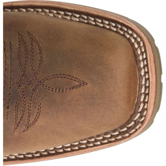 DOUBLE H Boots Double H Women's Charity Brown Square Toe Work Boots DH5314