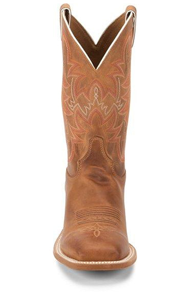 Justin Boots Boots Justin Men's Bent Rail Austin Distressed Cognac Cowboy Boots BR735