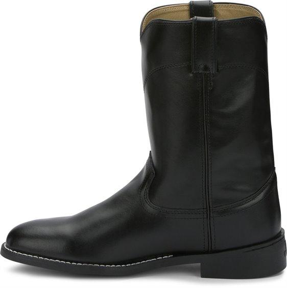Justin Boots Boots Justin Men's Farm & Ranch Temple Black Roper Cowboy Boots JB3000