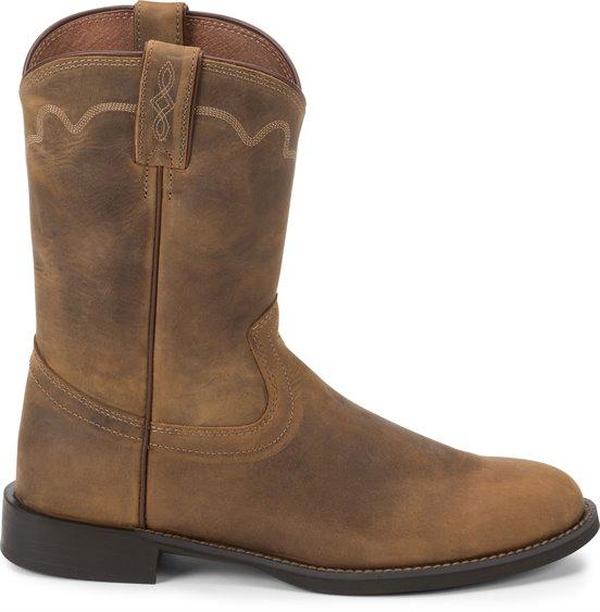 Justin Boots Boots Justin Men's Stampede Jeb Tan Apache Roper Boots 3902