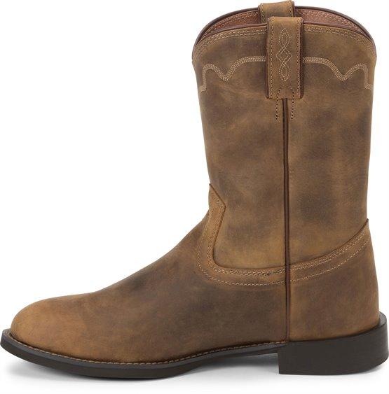 Justin Boots Boots Justin Men's Stampede Jeb Tan Apache Roper Boots 3902