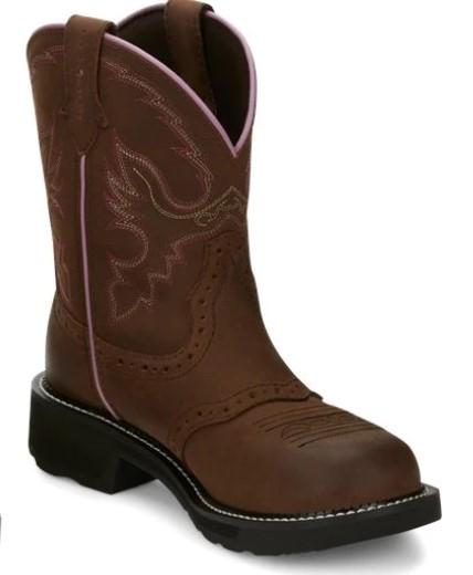 Justin Boots Boots Justin Women's Gypsy Wanette Brown Steel Toe Work Boots - GY9980