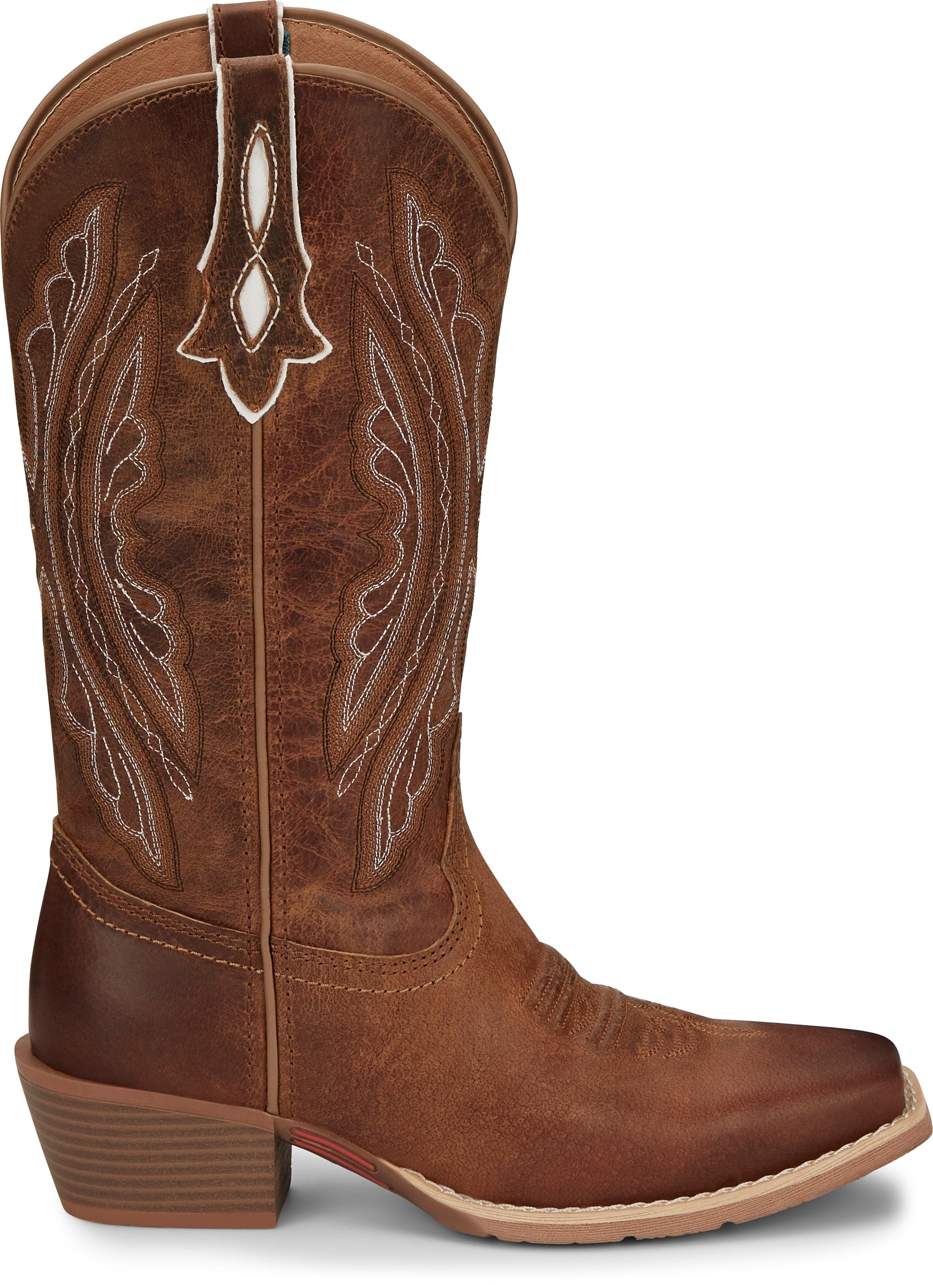 JUSTIN BOOTS Boots Justin Women's Rein Waxy Tan Leather Cowgirl Boots L2962