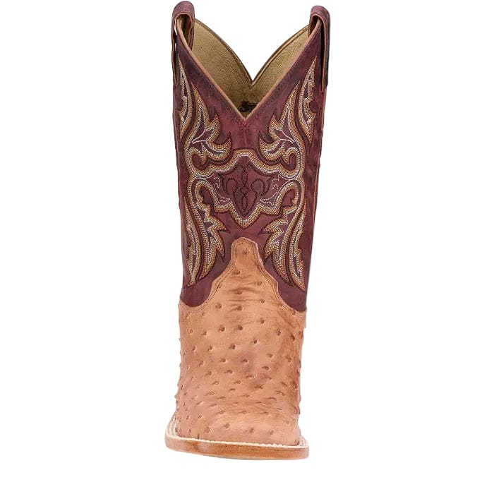 JUSTIN Boots Justin Men's Cognac Vintage Moseley Full Quill Ostrich Exotic Boots JE5170