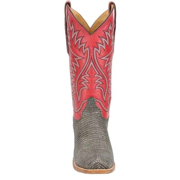 JUSTIN Boots Justin Men's Vintage Ivory Grey Kimble Ring Lizard Exotic Boots JE8317