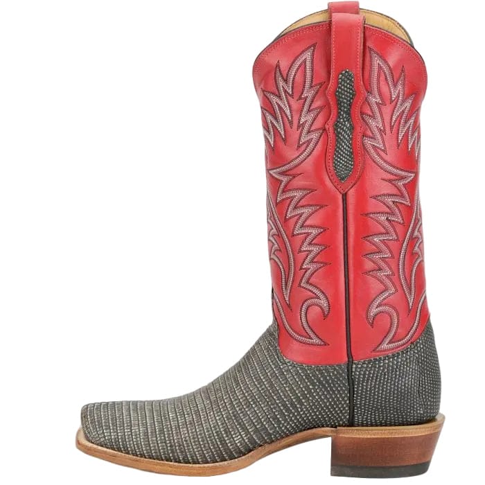 JUSTIN Boots Justin Men's Vintage Ivory Grey Kimble Ring Lizard Exotic Boots JE8317