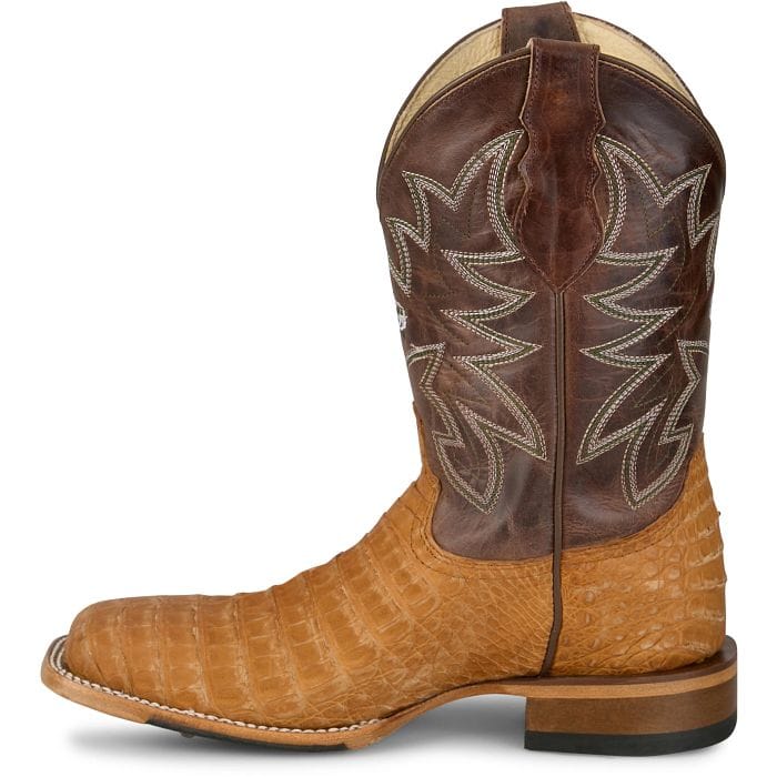 JUSTIN Boots Justin Men's Vintage Tan San Antone Caiman Western Exotic Boots GR5711