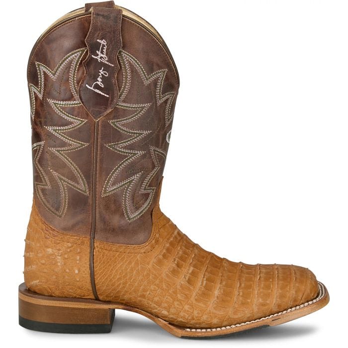 JUSTIN Boots Justin Men's Vintage Tan San Antone Caiman Western Exotic Boots GR5711