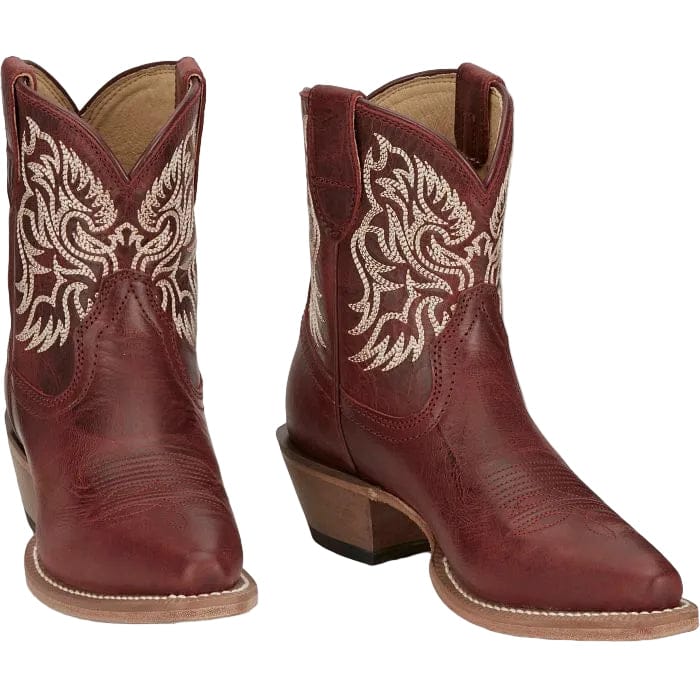 JUSTIN Boots Justin Women's Ruby Red Isabella 7" Western Booties VN4420