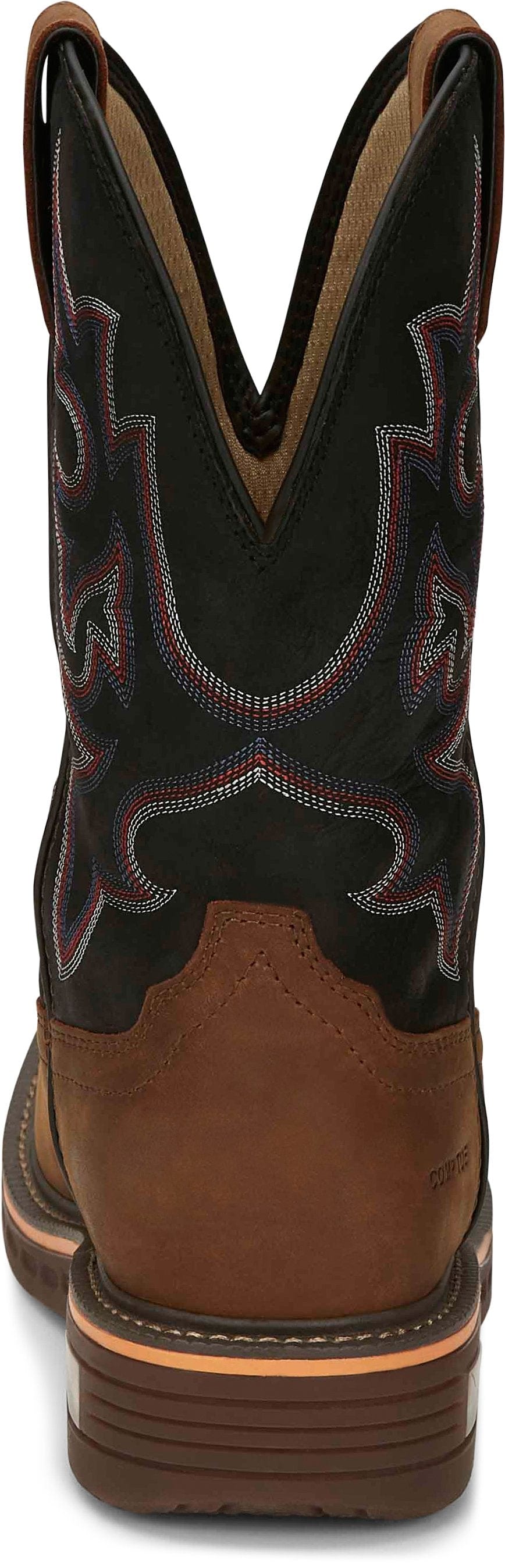 Justin Work Boots Justin Commander Resistor Nano Composite Toe Men's Western Work Boot - CR4012