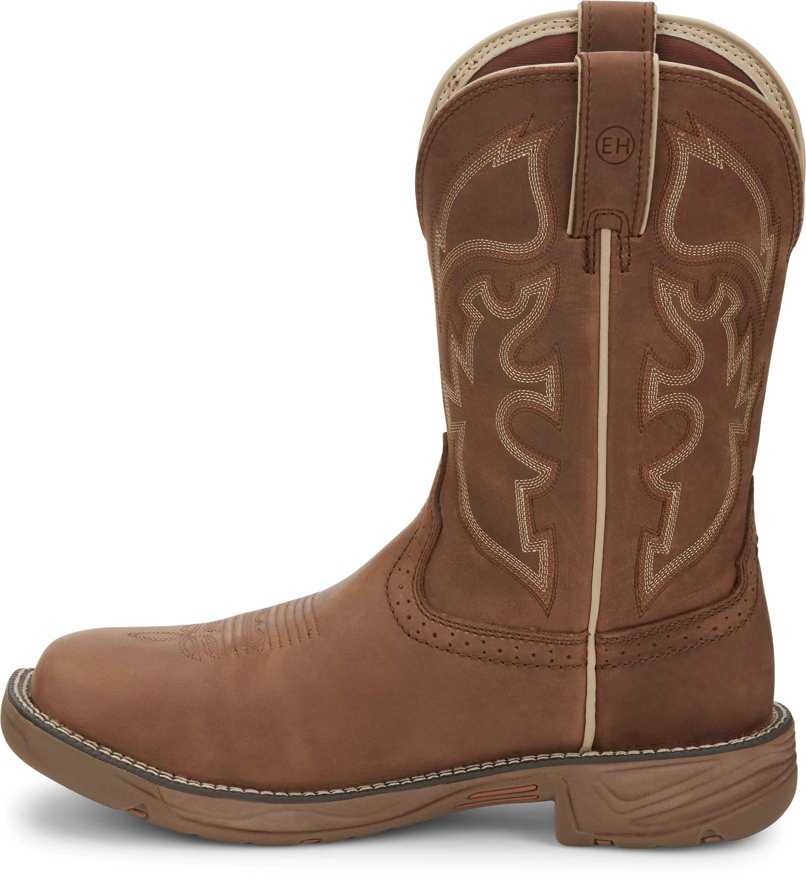 Justin Work Boots Justin Men’s Stampede Rush Saddle Tan Work Boots – WK4330