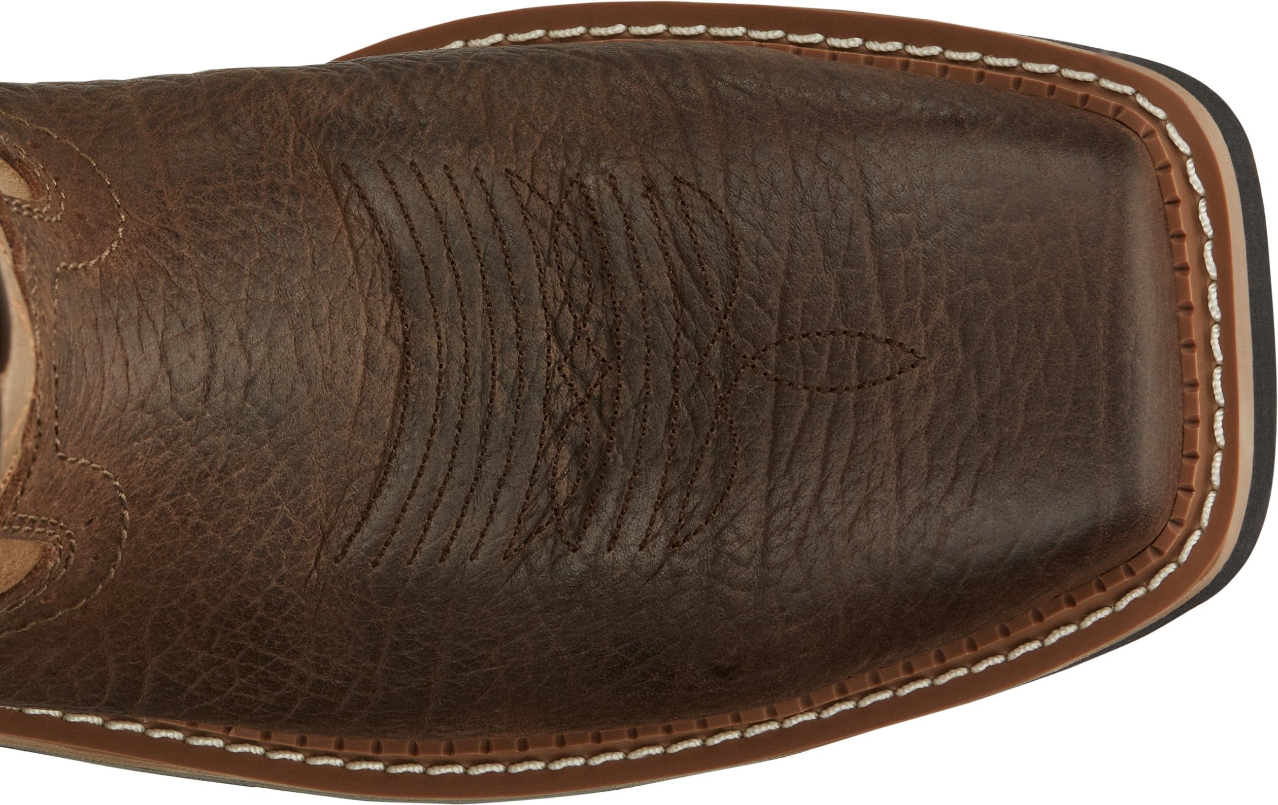 Justin Work Boots Justin Stampede Bolt Light Brown Square Composite Toe Men's Western Work Boot - SE4103