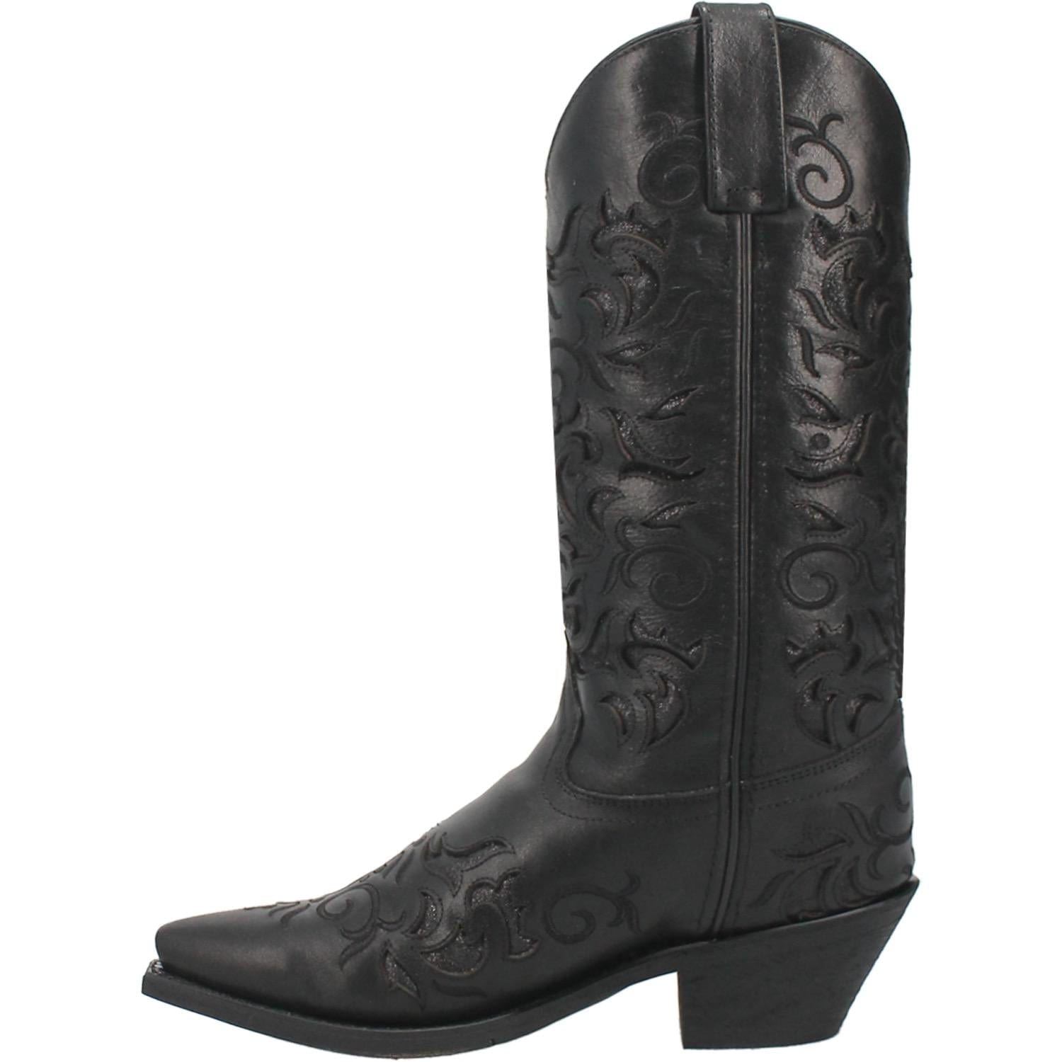 LAREDO Boots Laredo Women's Night Sky Black Leather Cowgirl Boots 52450