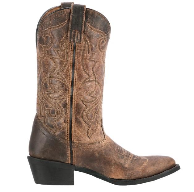 LAREDO Boots Laredo Women'sMaddie Distressed Tan Leather Cowgirl Boots 51112