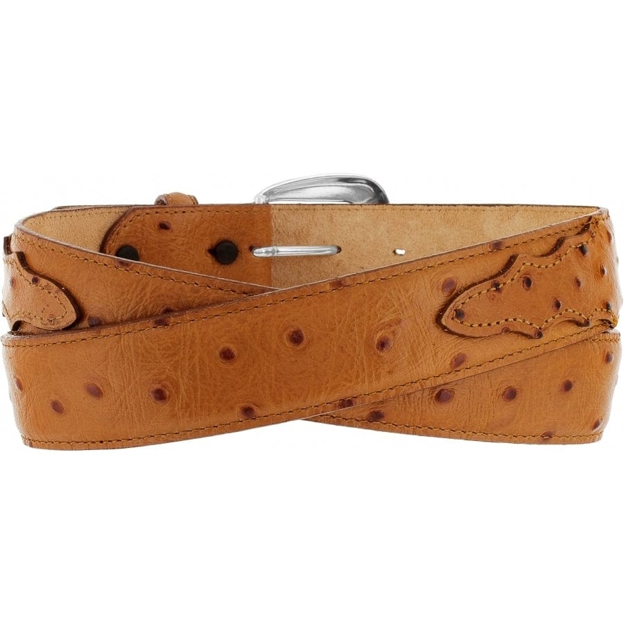 Leegin Belt Tony Lama Men's Brown Ostrich Print Belt 1377L
