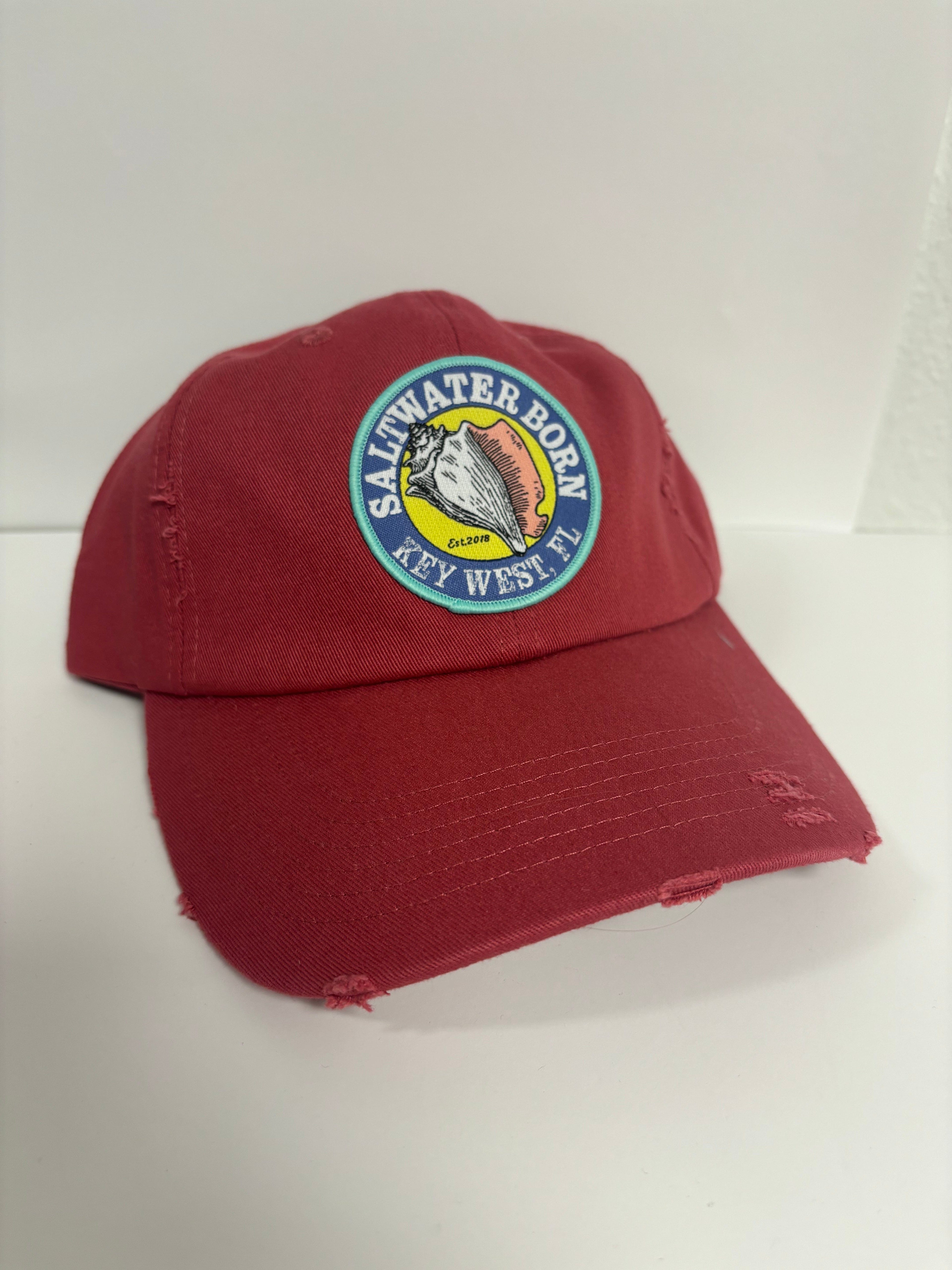 Saltwater Born Hats Key West Vintage Distressed Hat