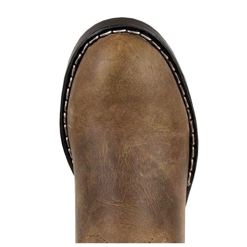 Smoky Mt Boots Boots Smoky Mountain Kids Brown Soft Leather Roper Western Boots 3036C