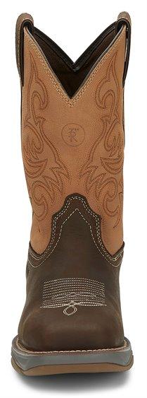 TONY LAMA Boots Tony Lama Men's 3R Junction Dusty Steel Toe Brown Work Boots RR3350