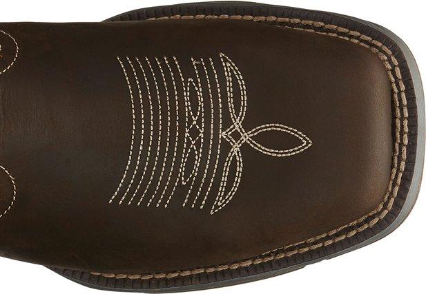 TONY LAMA Boots Tony Lama Men's 3R Junction Dusty Steel Toe Brown Work Boots RR3350