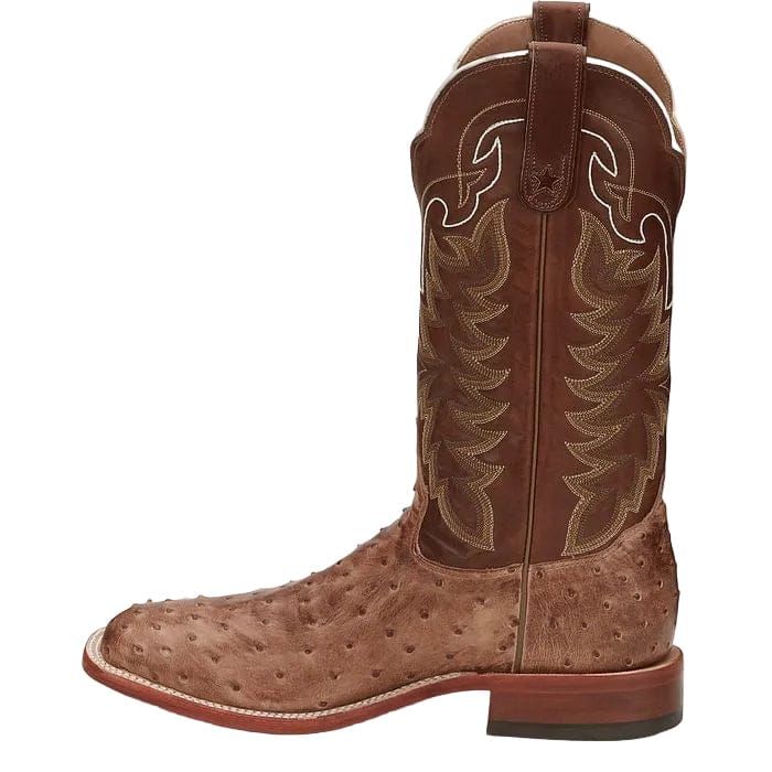 TONY LAMA Boots Tony Lama Men's Desert Sand Hays Full Quill Ostrich Exotic Boots E9323