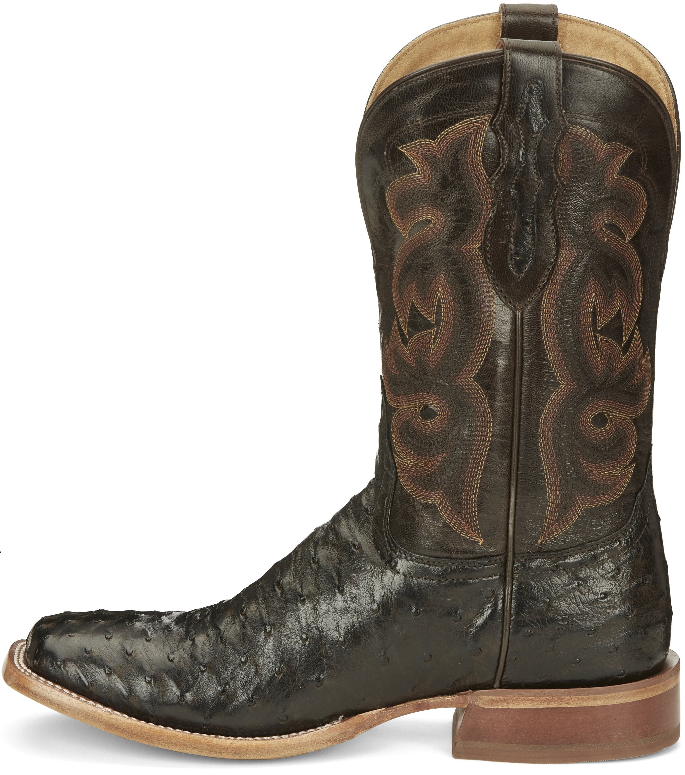 TONY LAMA Boots Tony Lama Men's Quaid Full Quill Brown Square Toe Western Boot - TL5354