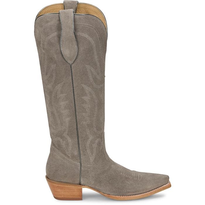 TONY LAMA Boots Tony Lama Women's Ash Grey Liz Suede Western Boots DR4260