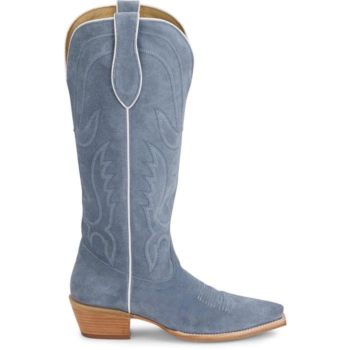 TONY LAMA Boots Tony Lama Women's Cornflower Blue Liz Suede Western Boots DR4261