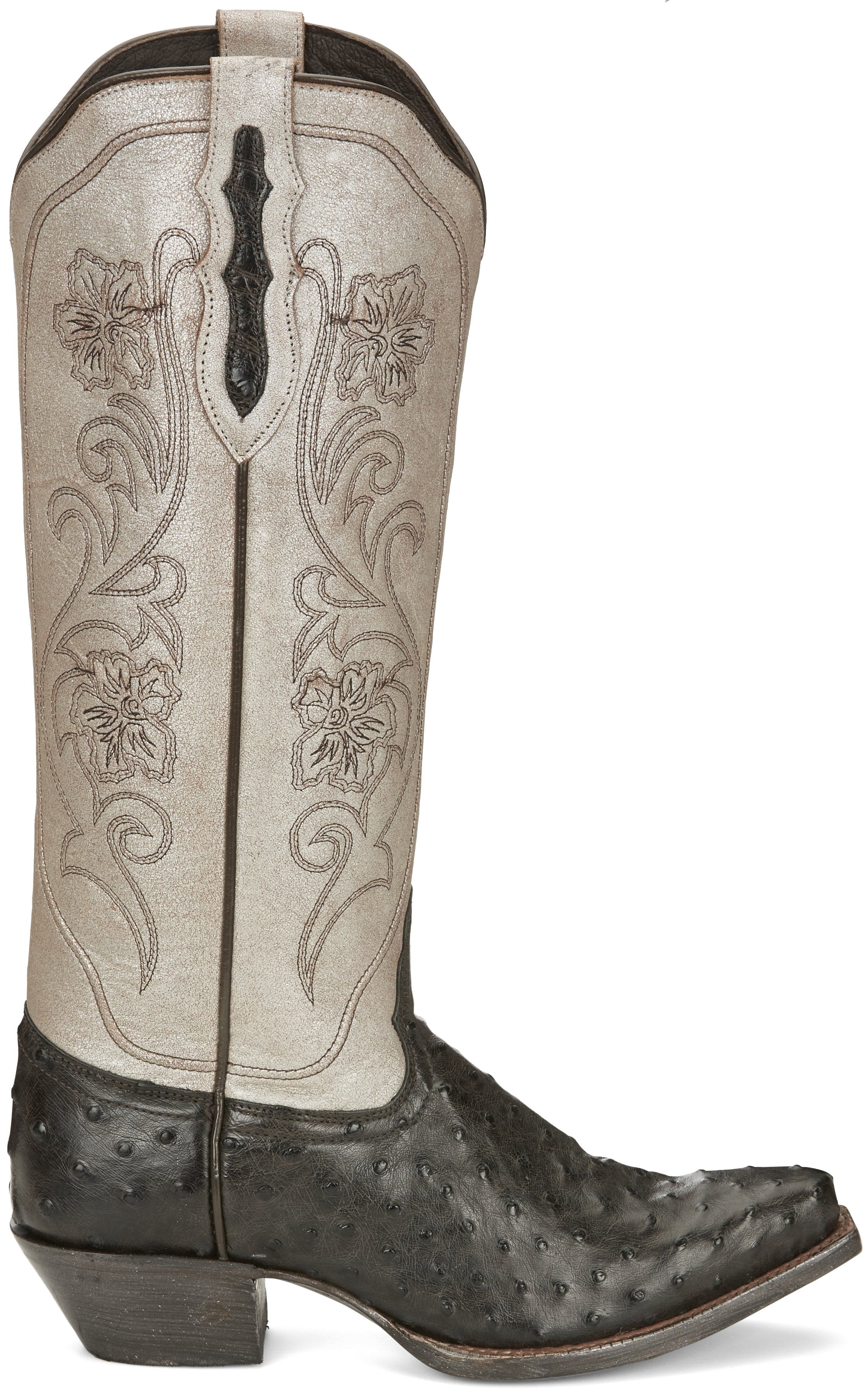 TONY LAMA Boots Tony Lama Women's Vaqueras Ines Full Quill Ostrich Mink Boot - VF3055