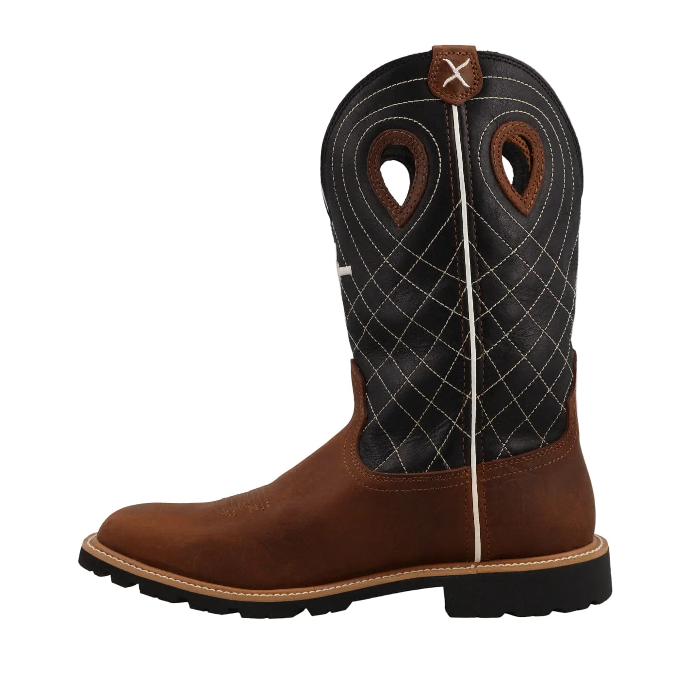 TWISTED X BOOTS Boots Twisted X Men's Clay & Black Tech X Waterproof Western Work Boot MXTPW01