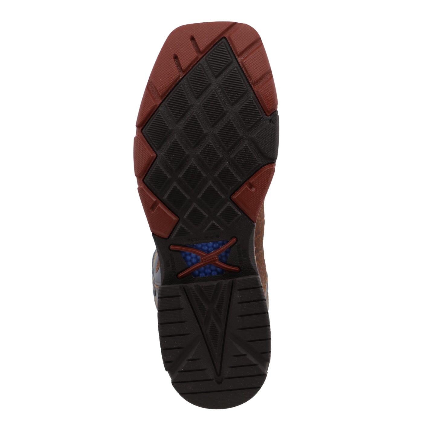 TWISTED X BOOTS Boots Twisted X Men's Distressed Saddle & Peacock Alloy Toe Work Boots MXBA005