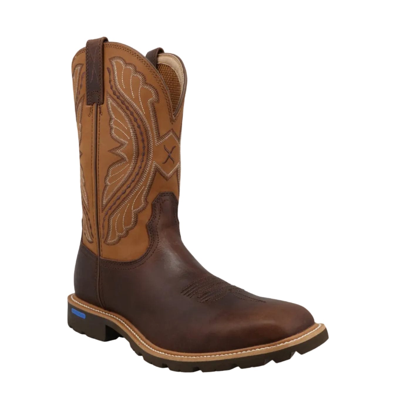 TWISTED X BOOTS Boots Twisted X Men's Tortoise Shell & Adobe Tech X Western Work Boots MXTP007