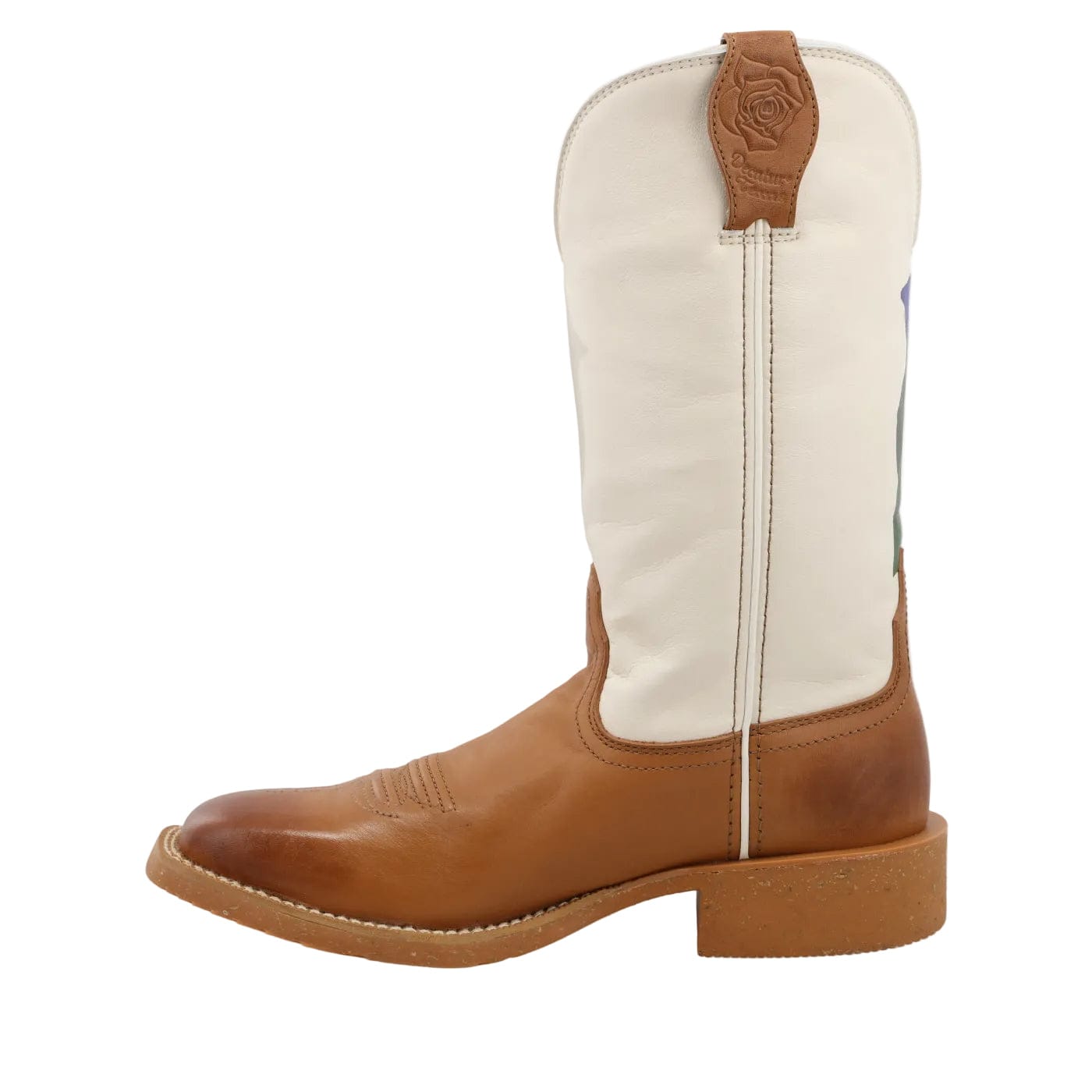 TWISTED X BOOTS Boots Twisted X Women's Indian Tan & Yellow Rose Tech X Western Boots WXTR003